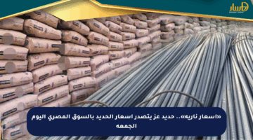 «أسعار نارية».. حديد عز يتصدر أسعار الحديد بالسوق المصري اليوم الجمعة